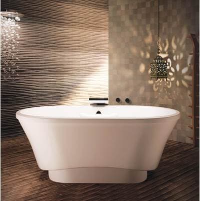 Bain Ultra Amma Oval 7242 Freestanding Raised Tub - White by Bain Ultra