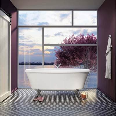 Bain Ultra Cella 7240 Flat Deck Tub - White by Bain Ultra
