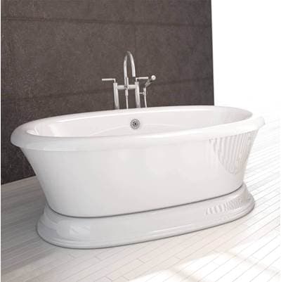 Bain Ultra Naos 6636 Flat Deck Tub - White