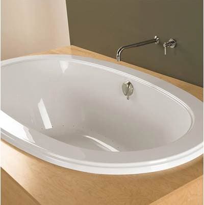 Bain Ultra Ellipse 6636 Flat Deck Tub - White