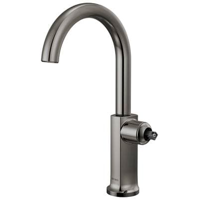Brizo Kintsu Bar Faucet with Arc Spout - Less Handle - Brilliance Black Onyx