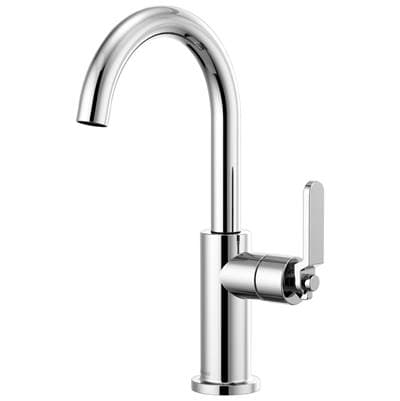 Brizo Litze Bar Faucet with Arc Spout and Industrial Handle Kit - Chrome by Brizo
