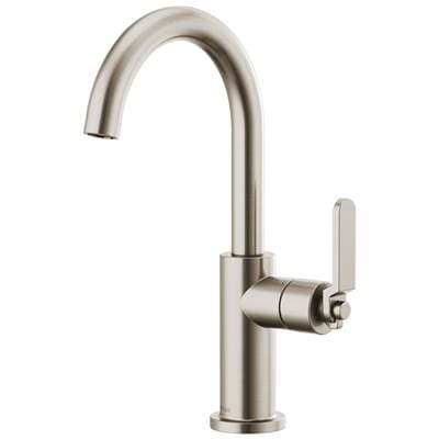 Brizo Litze Bar Faucet with Arc Spout and Industrial Handle Kit - Stainless