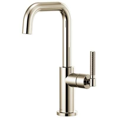 Brizo Litze Bar Faucet with Square Spout and Knurled Handle Kit - Polished Nickel by Brizo