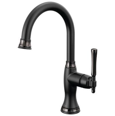 Brizo the Tulhame Kitchen Collection By Brizo Bar Faucet - Matte Black with Brilliance Black Onyx by Brizo