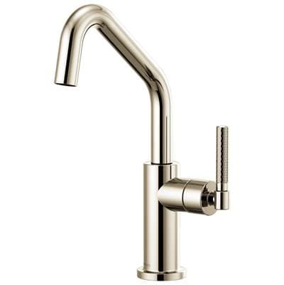 Brizo Litze Bar Faucet with Angled Spout and Knurled Handle Kit - Polished Nickel by Brizo