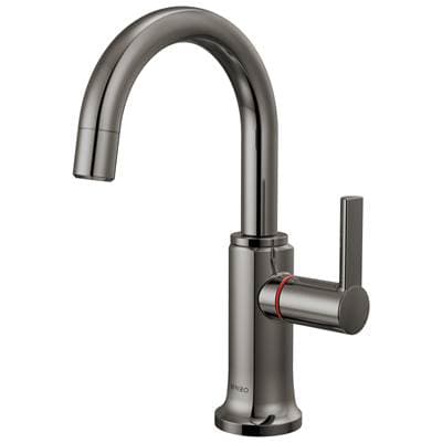 Brizo Kintsu Instant Hot Faucet with Arc Spout - Brilliance Black Onyx by Brizo