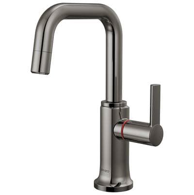 Brizo Kintsu Instant Hot Faucet with Square Spout - Brilliance Black Onyx by Brizo
