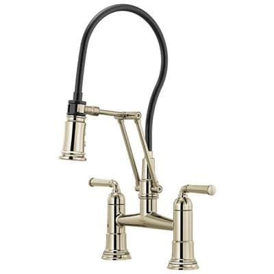 Brizo Rook Articulating Bridge Faucet - Polished Nickel