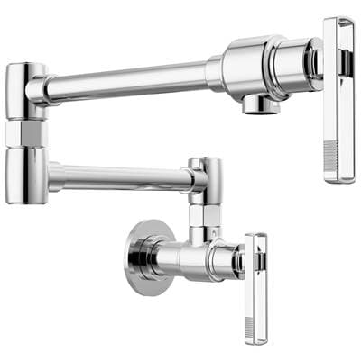Brizo Kintsu Wall Mount Pot Filler with Knob Handle - Chrome