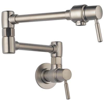 Brizo European Linear Wall Mount Pot Filler - Stainless by Brizo