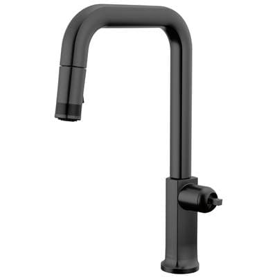 Brizo Kintsu Pull-down Faucet with Square Spout - Less Handle - Matte Black