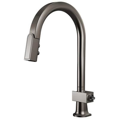 Brizo Frank Lloyd Wright Pull-down Kitchen Faucet with Arc Spout - Less Handle - Brilliance Black...