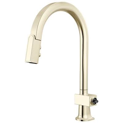 Brizo Frank Lloyd Wright Pull-down Kitchen Faucet with Arc Spout - Less Handle - Polished Nickel by Brizo