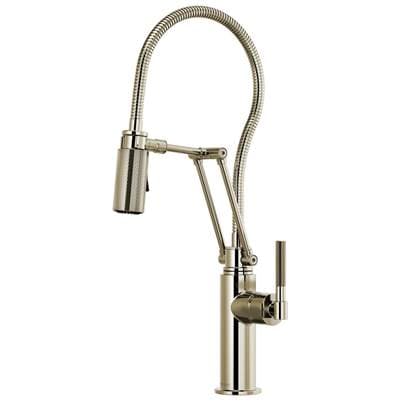 Brizo Litze Articulating Faucet with Finished Hose - Polished Nickel by Brizo