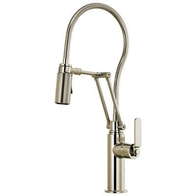 Brizo Litze Articulating Faucet with Finished Hose - Polished Nickel by Brizo