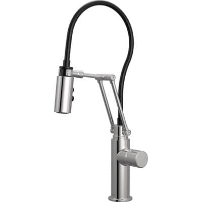 Brizo Odin Articulating Kitchen Faucet - Less Handle - Chrome by Brizo