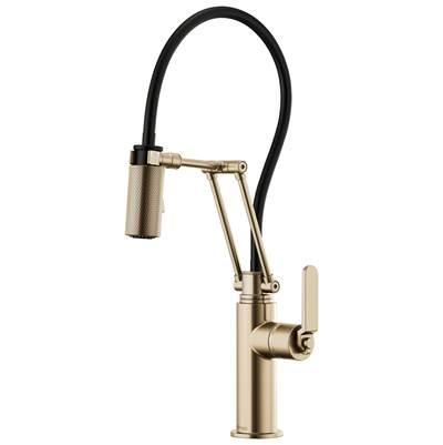 Litze Articulating Faucet with Industrial Handle by Brizo