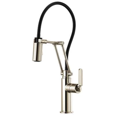 Brizo Litze Articulating Faucet with Industrial Handle - Polished Nickel by Brizo