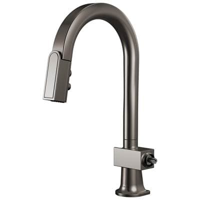 Brizo Frank Lloyd Wright Pull-down Prep Faucet with Arc Spout - Less Handle - Brilliance Black Onyx
