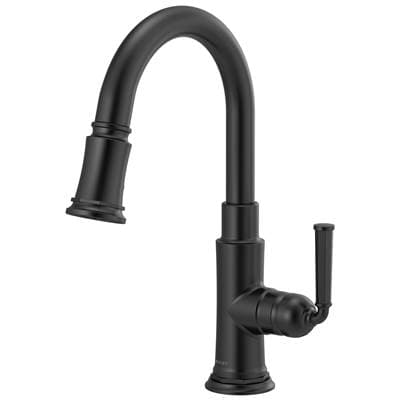 Brizo Rook Pull-down Prep Faucet - Matte Black by Brizo