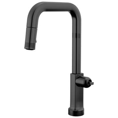 Brizo Kintsu Smarttouch Pull-down Faucet with Square Spout - Less Handle - Matte Black by Brizo