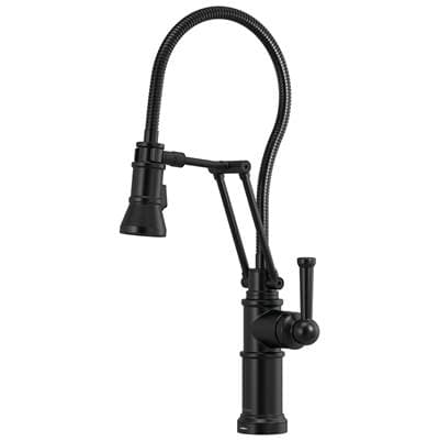 Brizo Artesso Smarttouch Articulating Faucet with Finished Hose - Matte Black by Brizo