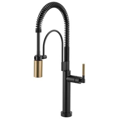Brizo Litze Smarttouch Semi-professional Kitchen Faucet - Knurled Handle - Matte Black with Luxe... by Brizo