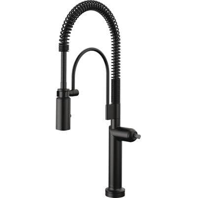 Brizo Odin Smarttouch Semi-professional Kitchen Faucet - Less Handle - Matte Black