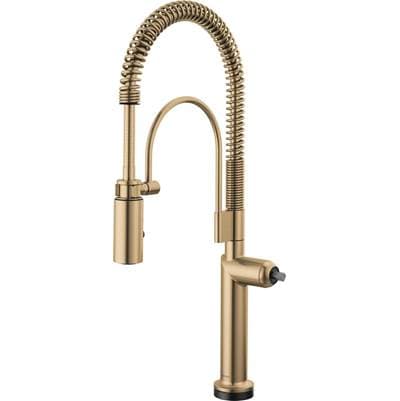Brizo Odin Smarttouch Semi-professional Kitchen Faucet - Less Handle - Luxe Gold