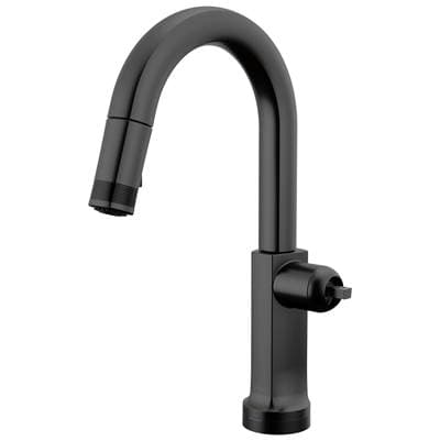 Brizo Kintsu Smarttouch Pull-down Prep Faucet with Arc Spout - Less Handle - Matte Black by Brizo