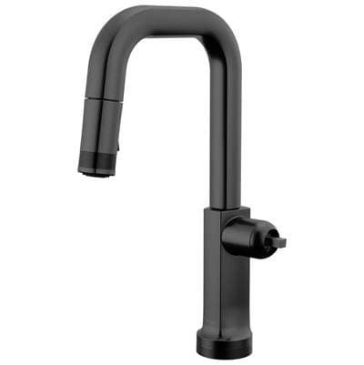 Brizo Kintsu Smarttouch Pull-down Prep Faucet with Square Spout - Less Handle - Matte Black by Brizo