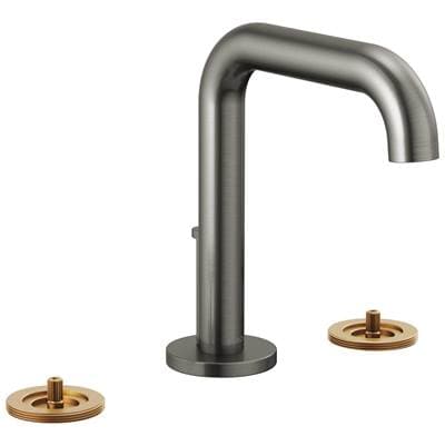 Brizo Litze Widespread Lavatory Faucet with High Spout - Less Handles 1.5 GPM - Luxe Steel