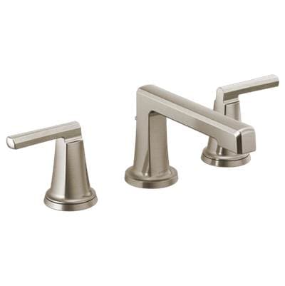 Brizo Levoire Widespread Lavatory Faucet with Low Spout - Less Handles 1.5 GPM - Luxe Nickel by Brizo
