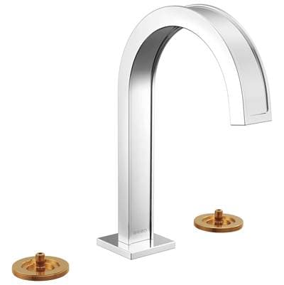Brizo Widespread Lavatory Faucet with Arc Spout - Less Handles Polished - Chrome