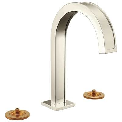 Brizo Widespread Lavatory Faucet with Arc Spout - Less Handles - Polished Nickel by Brizo