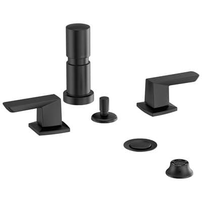 Brizo Vettis Two-handle Bidet Faucet - Matte Black by Brizo