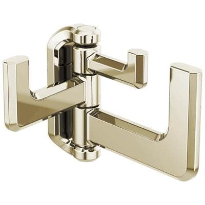 Brizo Levoire Hinged Robe Hook - Polished Nickel by Brizo