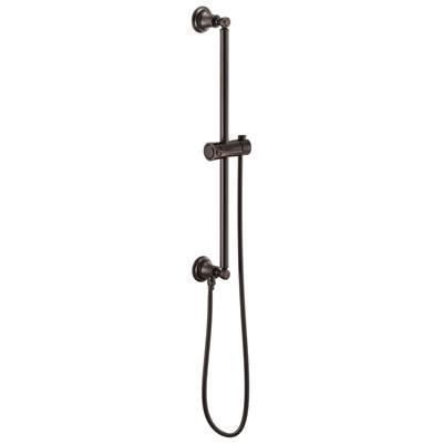 Universal Showering Classic Round Slide Bar With Hose - Venetian Bronze by Brizo