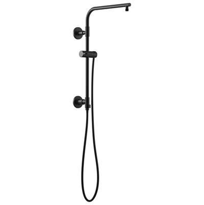 Universal Showering 18'' Linear Round Shower Column - Matte Black