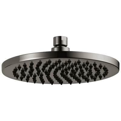 Brizo Allariae 8'' Linear Round Single-function Raincan Shower Head - 1.75 GPM - Brilliance Black...