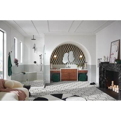Brizo Litze 8- H<sub>2</sub>okinetic<sup></sup> Round Multi-function Wall Mount Showerhead -... by Brizo