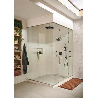 Brizo Kintsu 14'' Dual Waterway Multi-function Raincan Shower Head - 2.5 GPM - Matte Black by Brizo