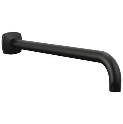 Brizo Allariae 13'' Wall Mount Shower Arm and Flange - Matte Black by Brizo