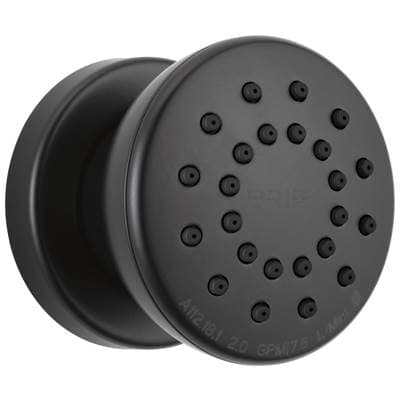 Brizo Universal Showering Touch-clean Round Body Spray - Matte Black by Brizo