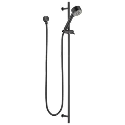 Brizo European Multi-function Slide Bar Hand Shower - Matte Black by Brizo