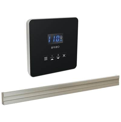 Brizo Other Square + Bilateral Steam Set - Lumicoat Brushed Nickel