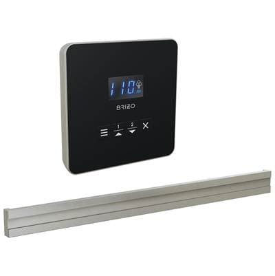 Brizo Other Square + Bilateral Steam Set - Lumicoat Luxe Nickel