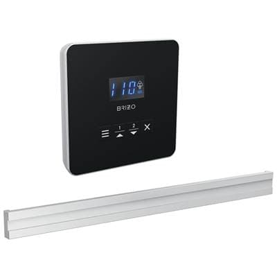 Brizo Other Square + Bilateral Steam Set - Lumicoat Chrome