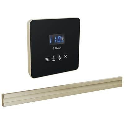 Brizo Other Square + Bilateral Steam Set - Lumicoat Polished Nickel